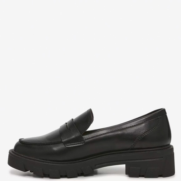 Loafer Black Lug Sole Chunky Penny Crown Vtg 8W Preppy Streetwear Classic Casual - Picture 2 of 8